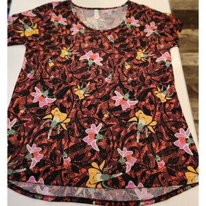 Lularoe Womans Floral Print Long Sleeve Top Size 2xl Comfortable Casual Shirt